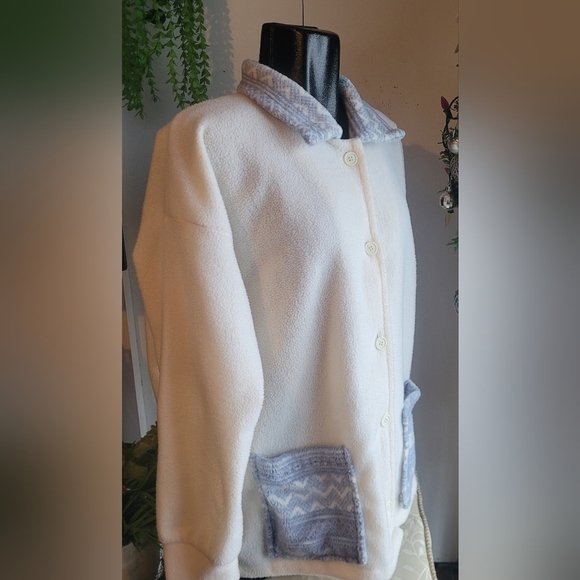 Vintage Blue Skies of Florida Fleece Sweater L - Picture 3 of 7